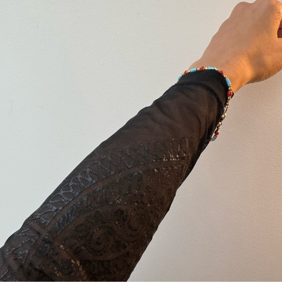 FERRE Gianfranco ferre TATOO VINTAGE TOP BLACK SIZE M VGC - Picture 12 of 16